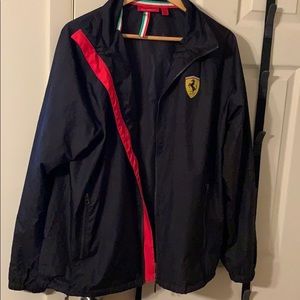 Men’s large Ferrari F1 windbreaker jacket
